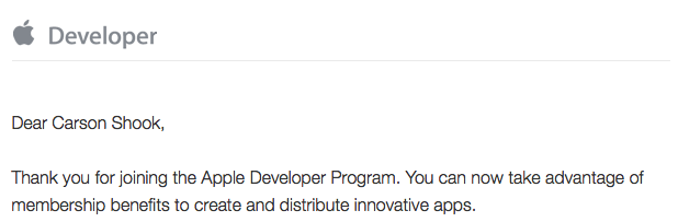 Finally, I am a developer